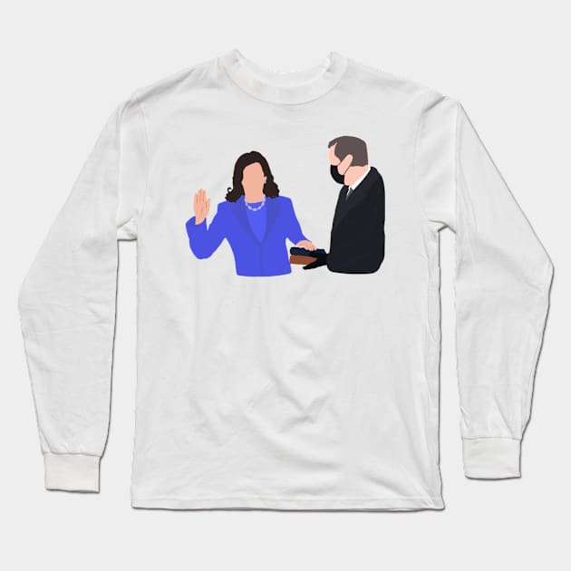 Kamala + Doug Inauguration Long Sleeve T-Shirt by GrellenDraws